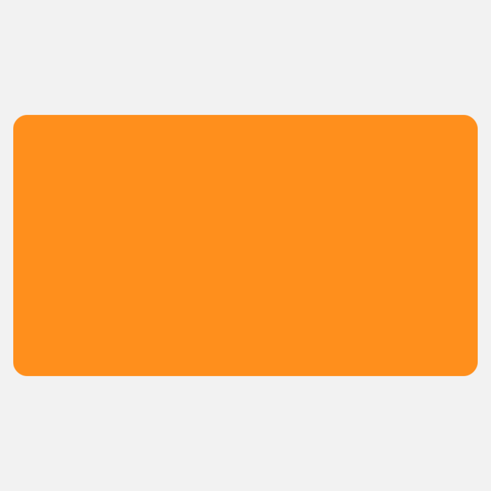 Neon Orange 2 1/4 x 4 Inch Roll of Rectangle Labels - Bright Adhesive