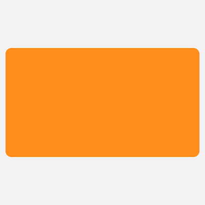 Neon Orange 2 1/4 x 4 Inch Roll of Rectangle Labels - Bright Adhesive