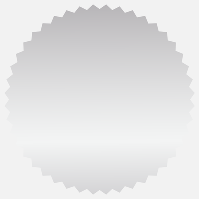 Silver Foil 2 1/4 Inch Roll of Burst Shaped Labels - Sales Certificate Durable with Metallic Finish