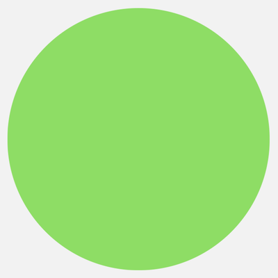 Neon Green 2 1/4 Inch Roll of Circular Round Labels - Bright Adhesive