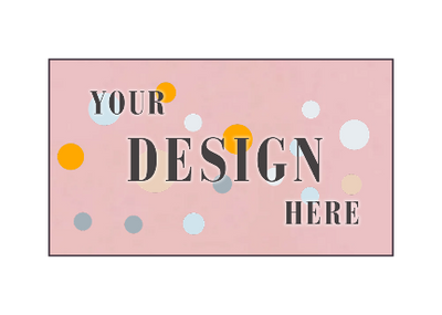 Baby Candy Pink 100lb 2 x 3 1/2 Flat Business Cards