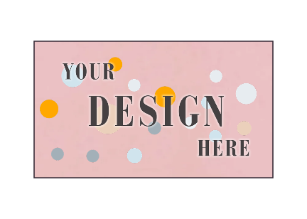 Baby Candy Pink 100lb 2 x 3 1/2 Flat Business Cards