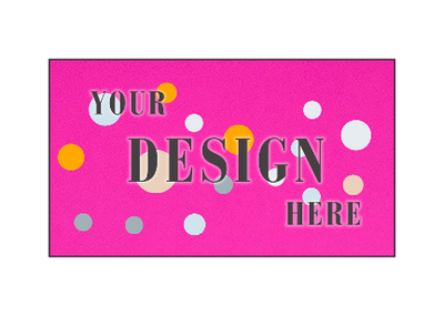 Fuchsia Pink Magenta 100lb 2 x 3 1/2 Flat Business Cards