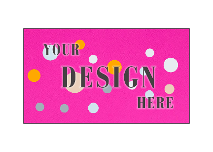 Fuchsia Pink Magenta 100lb 2 x 3 1/2 Flat Business Cards