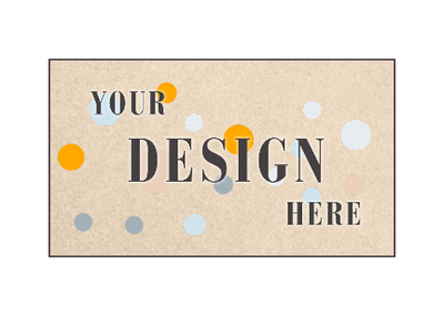 Light Brown Taupe Metallic 100lb 2 x 3 1/2 Flat Business Cards