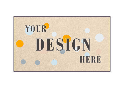 Light Brown Taupe Metallic 100lb 2 x 3 1/2 Flat Business Cards
