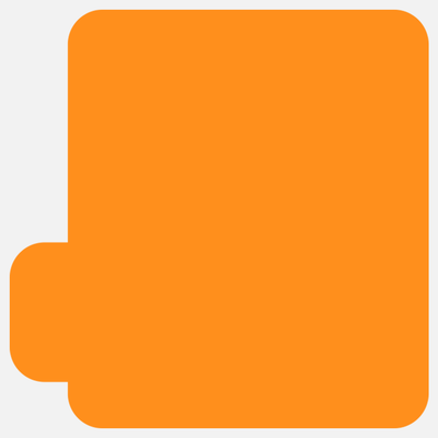 Neon Orange 2 1/8 x 2 1/8 Inch Roll of Lip Balm Shaped Labels - Cosmetic Bright Adhesive