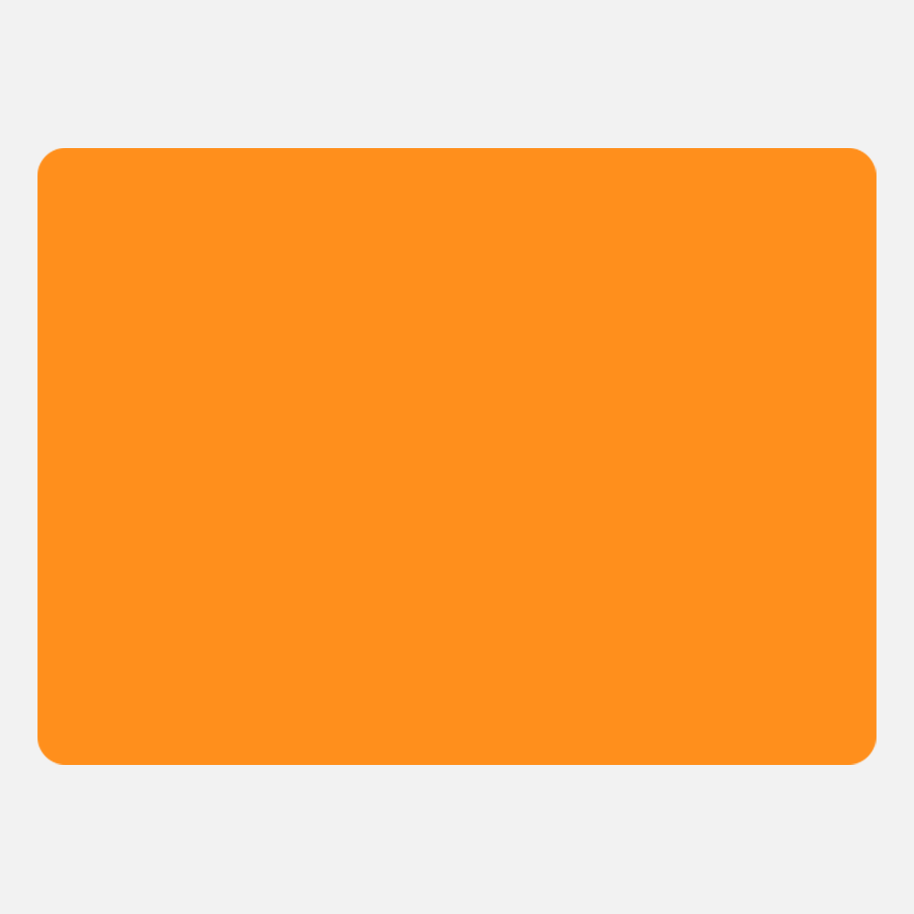 Neon Orange 2 3/4 x 3 3/4 Inch Roll of Rectangle Labels - Bright Adhesive