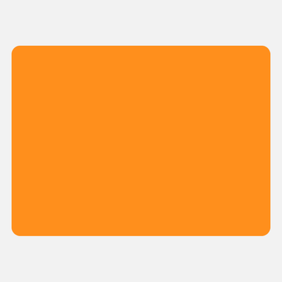 Neon Orange 2 3/4 x 3 3/4 Inch Roll of Rectangle Labels - Bright Adhesive