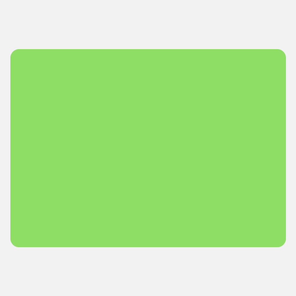 Neon Green 2 7/8 x 4 Inch Roll of Rectangle Labels - Bright Adhesive