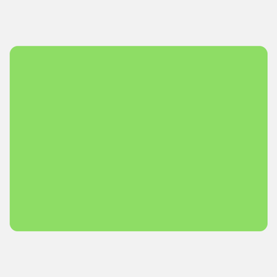Neon Green 2 7/8 x 4 Inch Roll of Rectangle Labels - Bright Adhesive