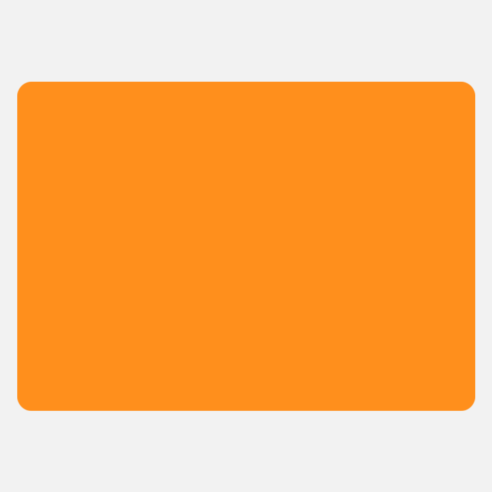 Neon Orange 2 7/8 x 4 Inch Roll of Rectangle Labels - Bright Adhesive