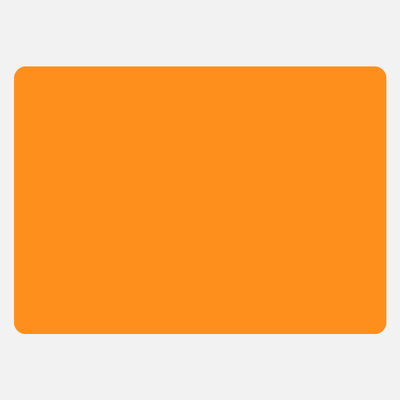 Neon Orange 2 7/8 x 4 Inch Roll of Rectangle Labels - Bright Adhesive