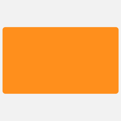 Neon Orange 2 7/8 x 5 Inch Roll of Rectangle Labels - Bright Adhesive