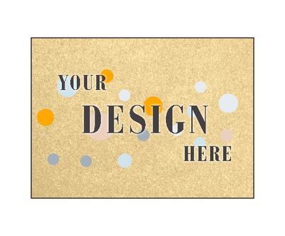 Light Gold Blonde Metallic 100lb #17 Mini Blank Note Cards (2 9/16 x 3 9/16)