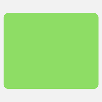 Neon Green 2 x 2 1/2 Inch Roll of Rectangle Labels - Bright Adhesive