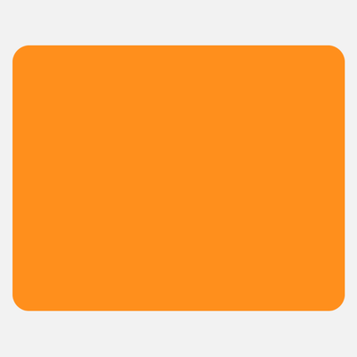 Neon Orange 2 x 2 1/2 Inch Roll of Rectangle Labels - Bright Adhesive