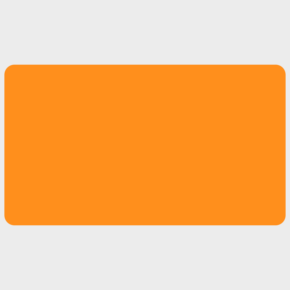 Neon Orange 2 x 3 1/2 Inch Roll of Rectangle Labels - Bright Adhesive