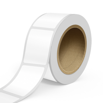 White Glossy 2 x 3 Inch Roll of Rectangle Labels