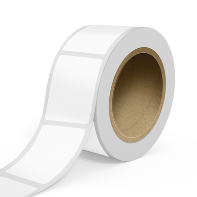 Clear 2 x 3 Inch Roll of Rectangle Labels - Tear Resistant with High Gloss Film Layer