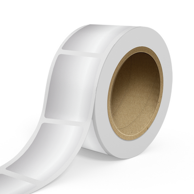 Silver Foil 2 x 3 Inch Roll of Rectangle  Labels - Printable