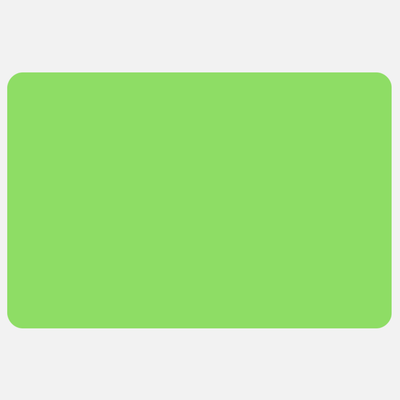 Neon Green 2 x 3 Inch Roll of Rectangle Labels - Bright Adhesive