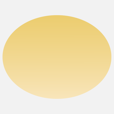 Gold Foil 2 x 3 Inch Roll of Oval Labels - Durable with Metallic Finish