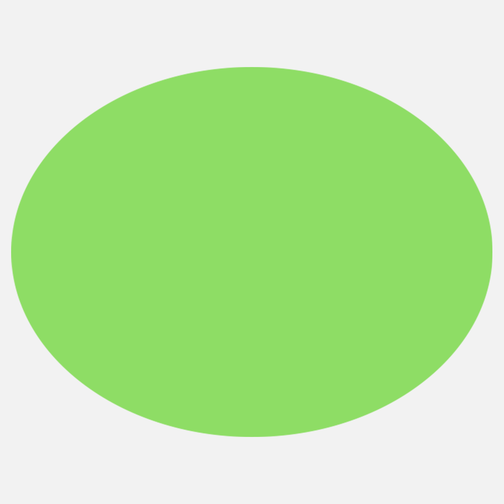 Neon Green 2 x 3 Inch Roll of Oval Labels - Bright Adhesive