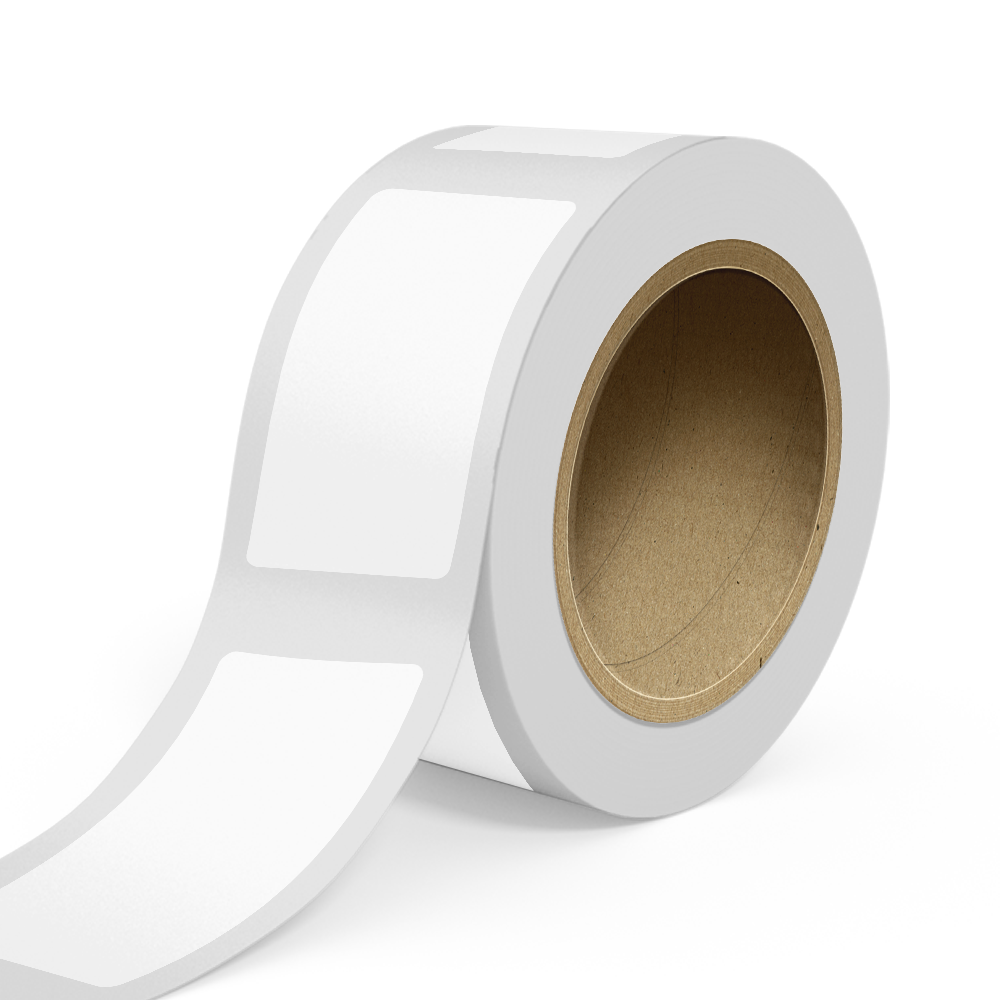 Clear 2 x 4 Inch Roll of Rectangle Outdoor Labels - Weather Resistant