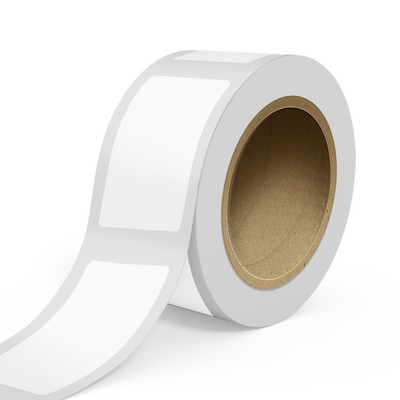 Clear 2 x 4 Inch Roll of Rectangle Outdoor Labels - Weather Resistant