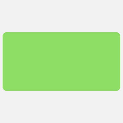 Neon Green 2 x 4 Inch Roll of Rectangle Labels - Bright Adhesive