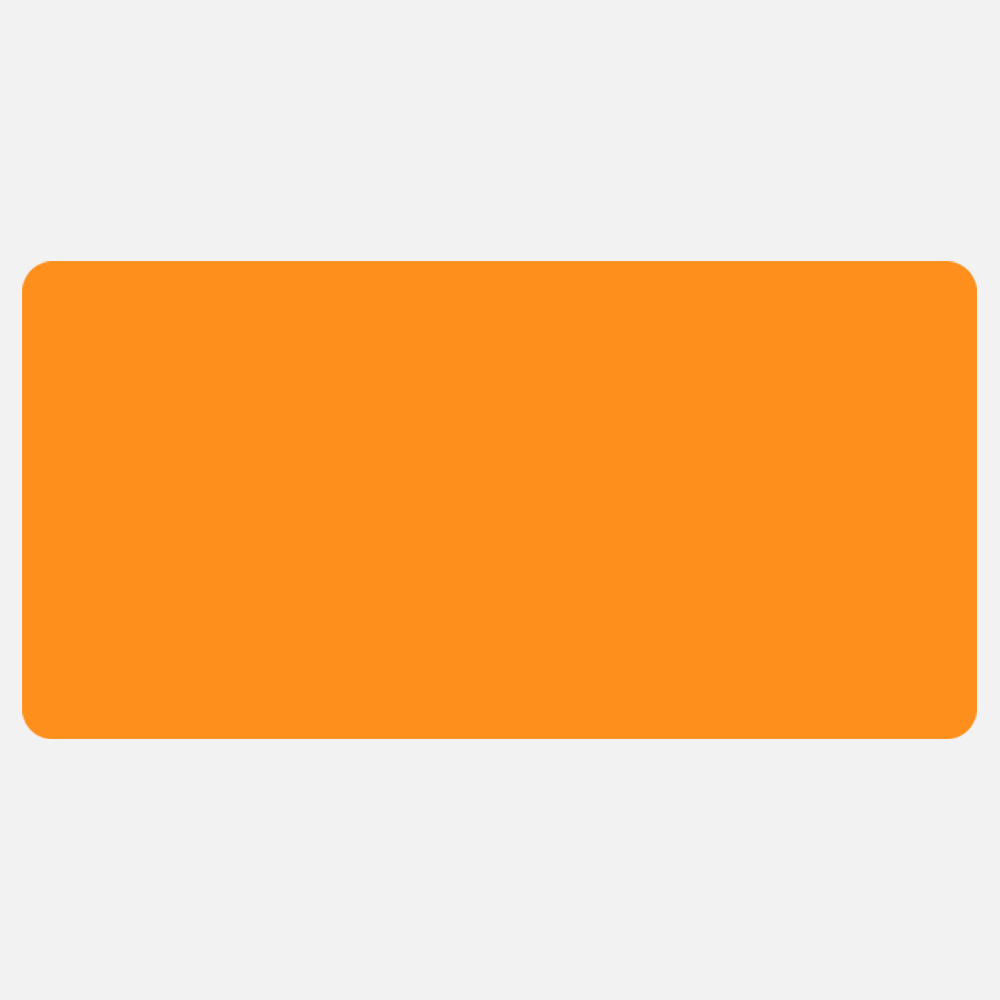 Neon Orange 2 x 4 Inch Roll of Rectangle Labels - Bright Adhesive