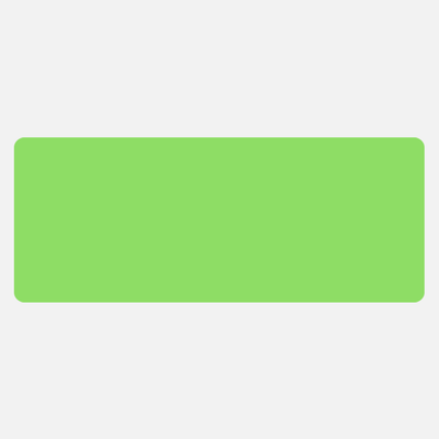 Neon Green 2 x 5 Inch Roll of Rectangle Labels - Bright Adhesive