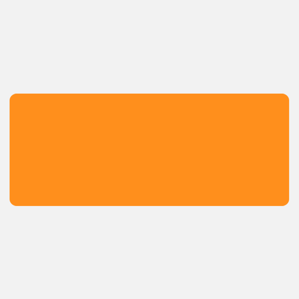 Neon Orange 2 x 5 Inch Roll of Rectangle Labels - Bright Adhesive