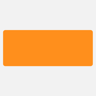 Neon Orange 2 x 5 Inch Roll of Rectangle Labels - Bright Adhesive