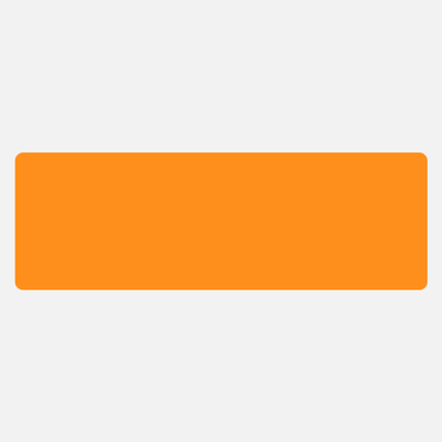 Neon Orange 2 x 6 Inch Roll of Rectangle Labels - Bright Adhesive