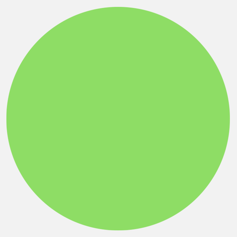 Neon Green 2 Inch Roll of Circular Round Labels - Bright Adhesive
