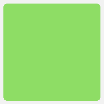 Neon Green 3 1/2 x 3 1/2 Inch Roll of Square Labels - Bright Adhesive