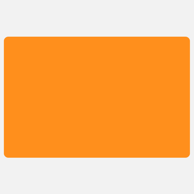 Neon Orange 3 1/4 x 5 Inch Roll of Rectangle Labels - Bright Adhesive