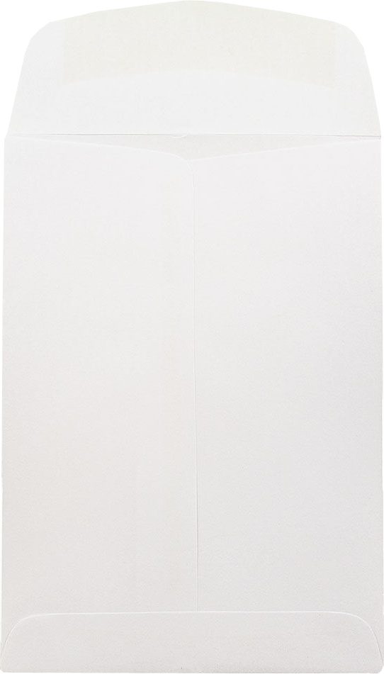 White 24lb 5 1/2 x 7 1/2 Open End Envelopes