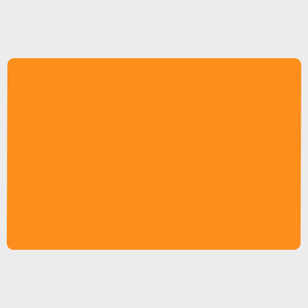 Neon Orange 3 3/8 x 5 1/2 Inch Roll of Rectangle Labels - Bright Adhesive