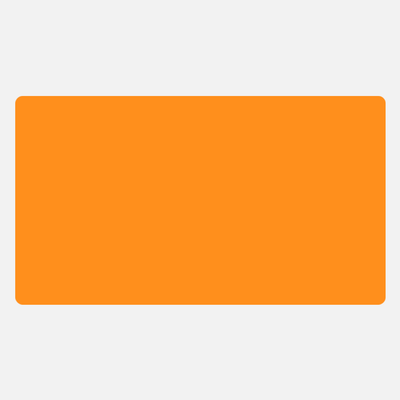 Neon Orange 3 3/8 x 6 Inch Roll of Rectangle Labels - Bright Adhesive