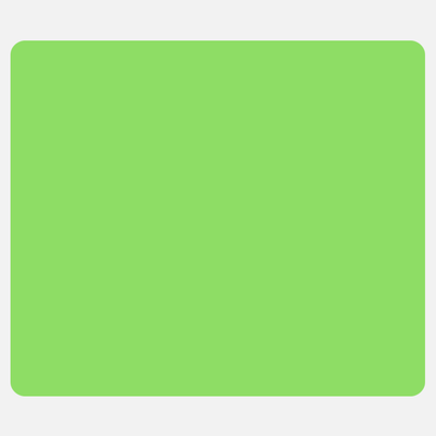 Neon Green 3 x 3 1/2 Inch Roll of Rectangle Labels - Bright Adhesive