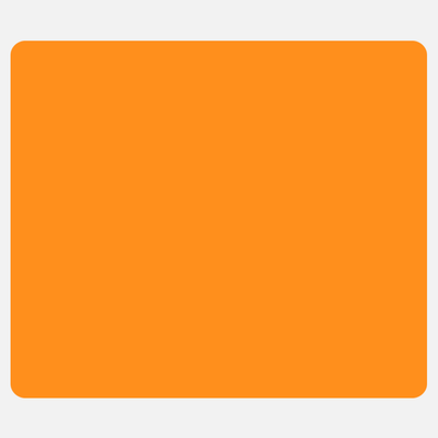 Neon Orange 3 x 3 1/2 Inch Roll of Rectangle Labels - Bright Adhesive
