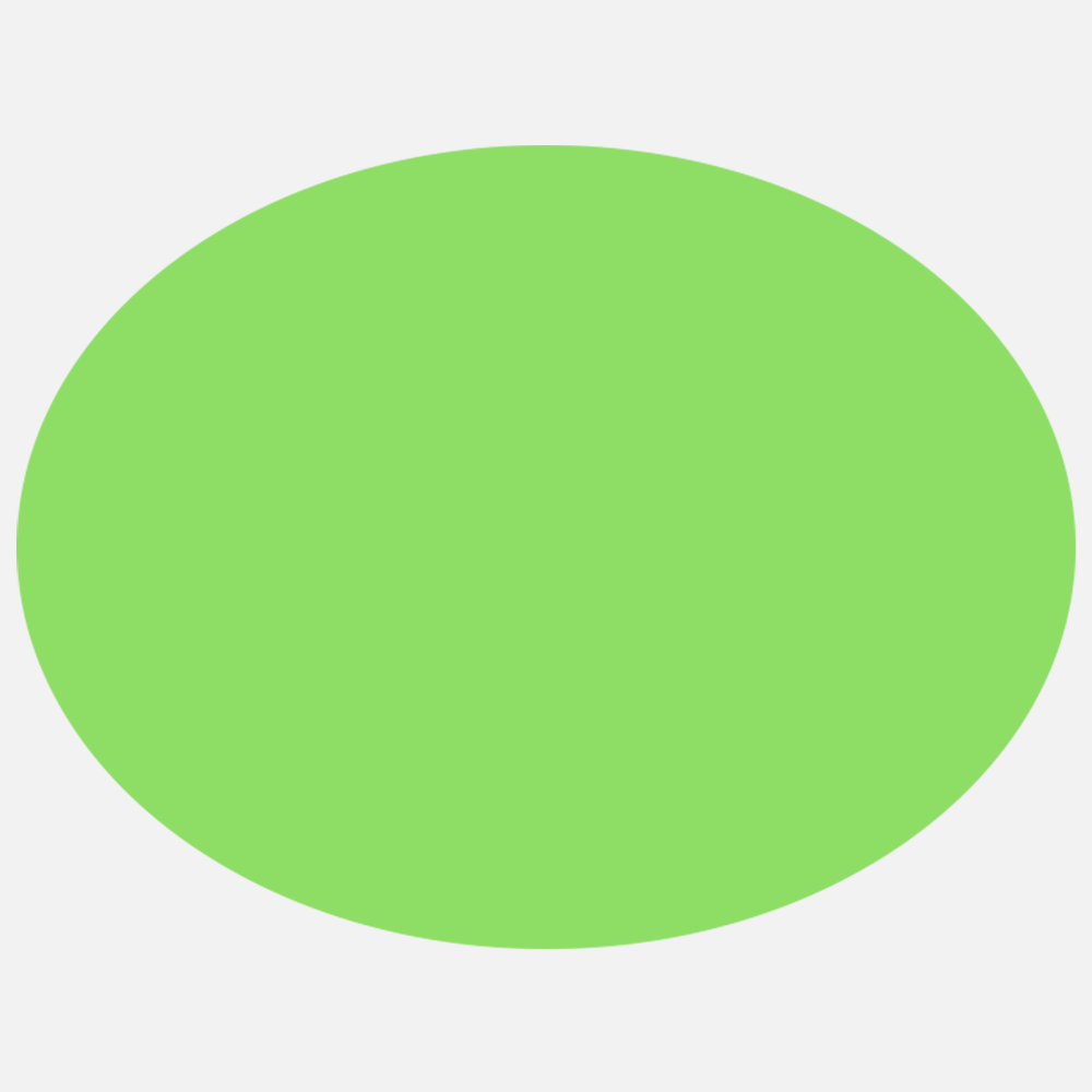 Neon Green 3 x 4 Inch Roll of Oval Labels - Bright Adhesive