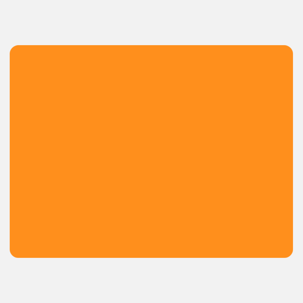 Neon Orange 3 x 4 Inch Roll of Rectangle Labels - Bright Adhesive