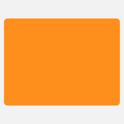 Neon Orange 3 x 4 Inch Roll of Rectangle Labels - Bright Adhesive