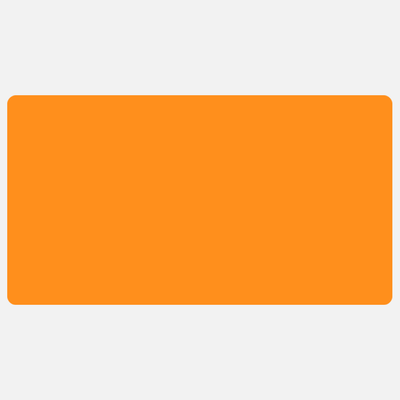 Neon Orange 3 x 5 1/2 Inch Roll of Rectangle Labels - Bright Adhesive