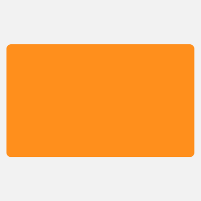 Neon Orange 3 x 5 Inch Roll of Rectangle Labels - Bright Adhesive