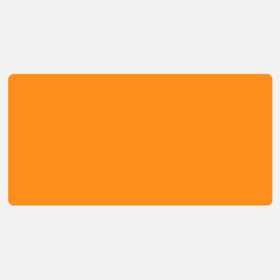 Neon Orange 3 x 6 Inch Roll of Rectangle Labels - Bright Adhesive
